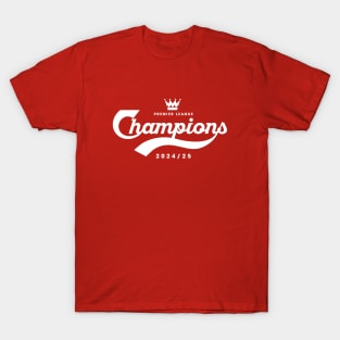 Champions 2024/25 (White) – celebrating Liverpool FC's league title T-Shirt